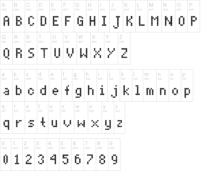matrix type font